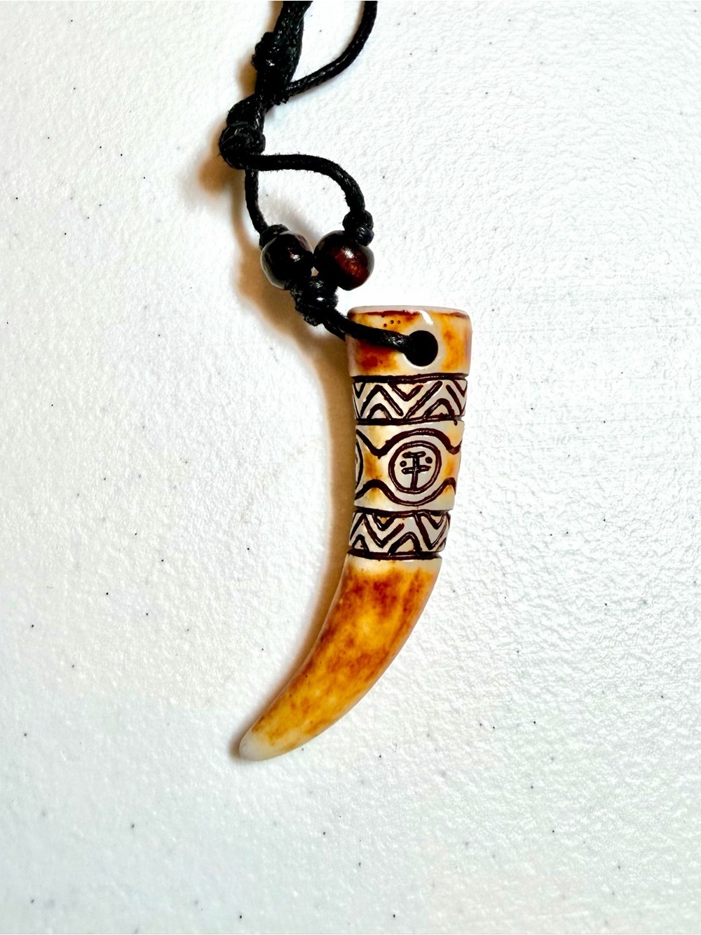 Artisan Horn Pendant Necklace.
